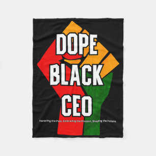 Drogen Schwarz Geschäftsführer Black History Month Fleecedecke