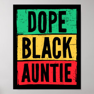 Drogen Schwarze Tante Tante Juneteenth History Mon Poster