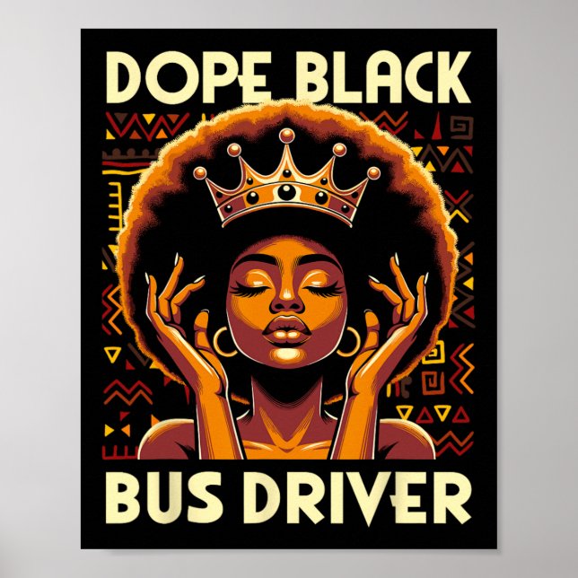 Drogen Schwarzer Busfahrer Afrikanischer Amerikane Poster (Vorne)