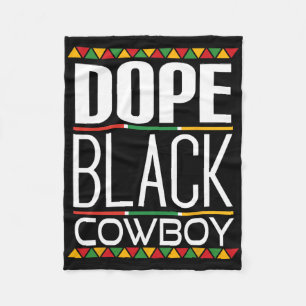 Drogen Schwarzer Cowboy Schwarze Geschichte Monat Fleecedecke