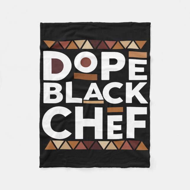 Drogen Schwarzer Koch Schwarze Geschichte Melanin  Fleecedecke (Vorderseite)