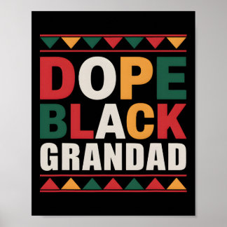 Drogen Schwarzer Opa Melanin Afroamerikanische Ges Poster