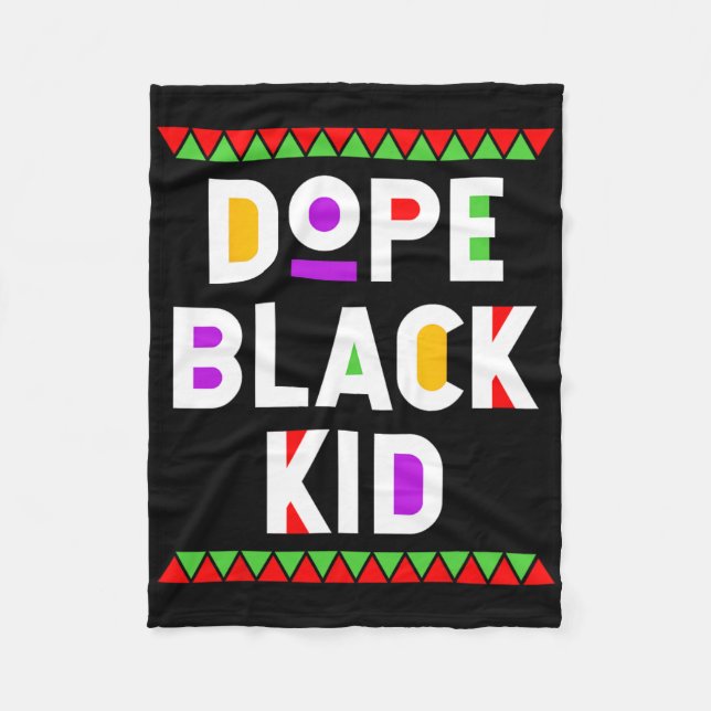 Drogen Schwarzes Kind Afroamerikaner Schwarze Gesc Fleecedecke (Vorderseite)