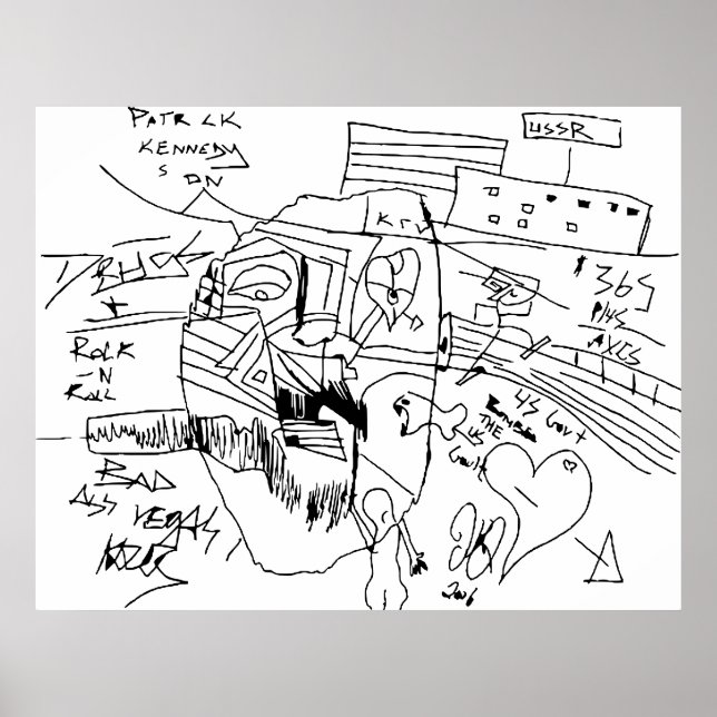 DROGEN UND ROCK'N'ROLL POSTER (Vorne)