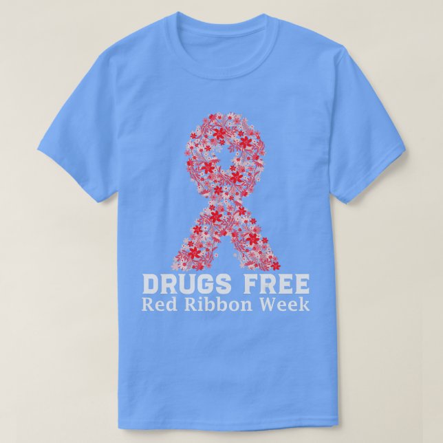 Drogenfreie Red Ribbon Woche Sensibilisierung im O T-Shirt (Design vorne)