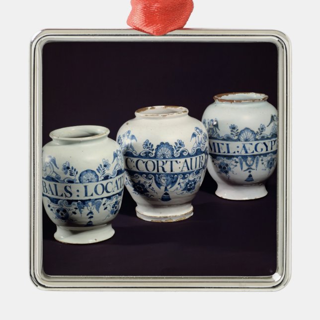 Drogengläser der Apotheker, c.1740 Ornament Aus Metall (Vorne)