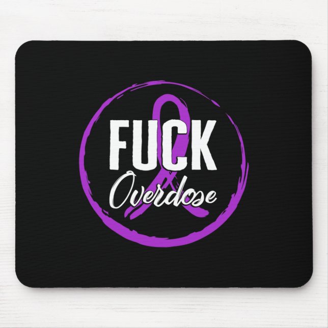 Drogenüberdosis-Bewusstsein August Überdosis-Schle Mousepad (Vorne)
