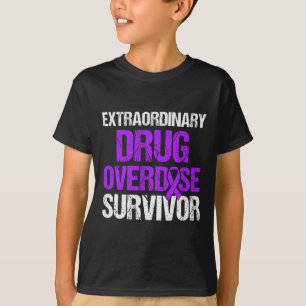 Drogenüberdosis-Bewusstseins-Krieger Überlebender T-Shirt