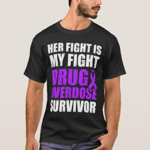 Drogenüberdosis-Bewusstseins-Krieger Überlebender T-Shirt