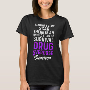 Drogenüberdosis-Bewusstseins-Krieger Überlebender  T-Shirt