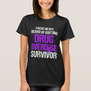 Drogenüberdosis-Bewusstseins-Krieger Überlebender T-Shirt