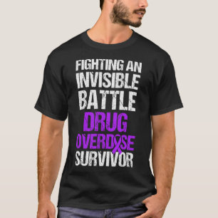 Drogenüberdosis-Bewusstseins-Krieger Überlebender T-Shirt