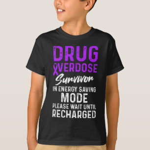 Drogenüberdosis-Bewusstseins-Krieger Überlebender T-Shirt