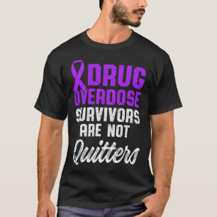 Drogenüberdosis-Bewusstseins-Krieger Überlebender T-Shirt