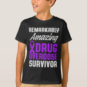 Drogenüberdosis-Bewusstseins-Warrior Überlebender  T-Shirt