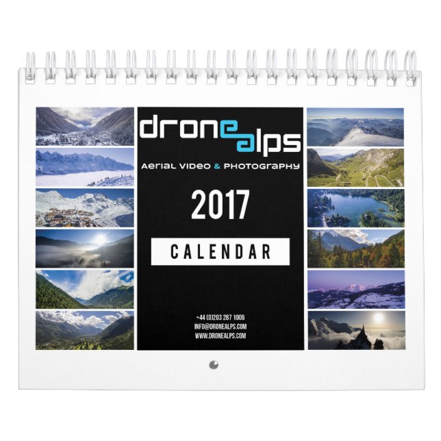Drohne-Alpen 2017 Kalender (Titelbild)
