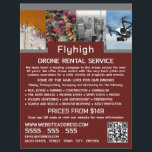 Drohne Collage Banner, Drone Rental Company Flyer<br><div class="desc">Drohne Collage Banner,  Drone Rental Company Werbung Flyer durch den Business Card Store.</div>
