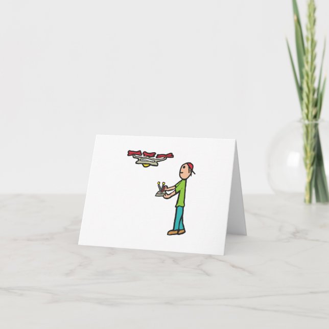 Drohne-Fliegen Karte (Vorderseite)