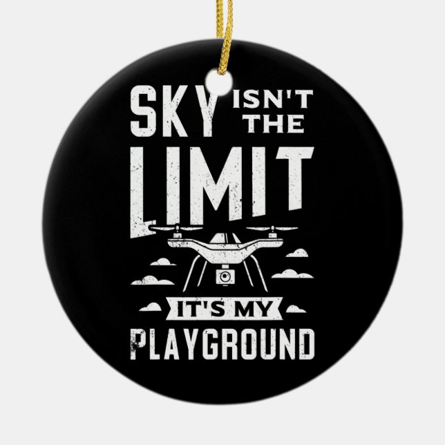 Drohne für Men Kids FPV Pilot Multicopter Boy Keramik Ornament (Vorne)