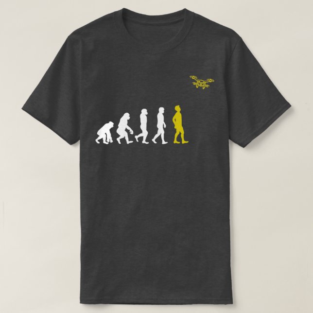Drohne Pilot Evolution Dronen T-Shirt (Design vorne)