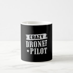 Drohne Pilot Quadcopter Dronen FPV-Kameravorführun Kaffeetasse
