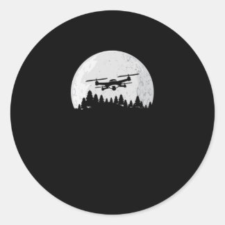 Drohne Pilot UAV Quadcopter Ground BasedController Runder Aufkleber