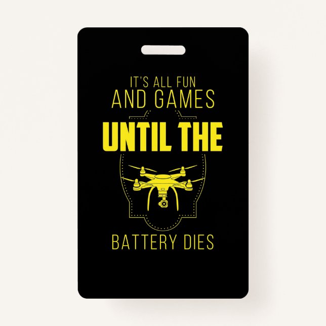 Drohne zu fliegen ist mein Spiel Ausweis (Vorderseite)