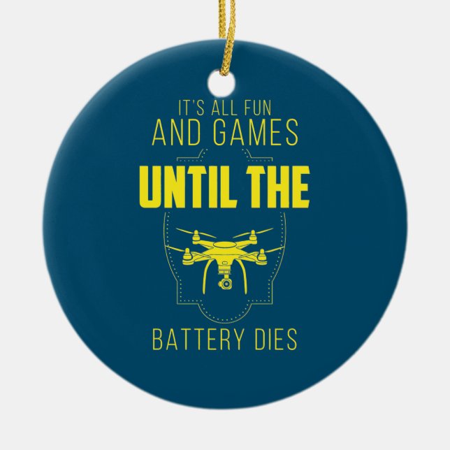 Drohne zu fliegen ist mein Spiel Keramik Ornament (Vorne)