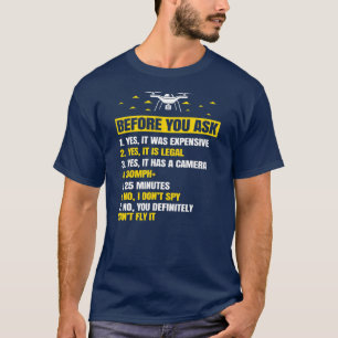 Drohnen-Geschenke Für Männer Junge mit Quadrocopte T-Shirt