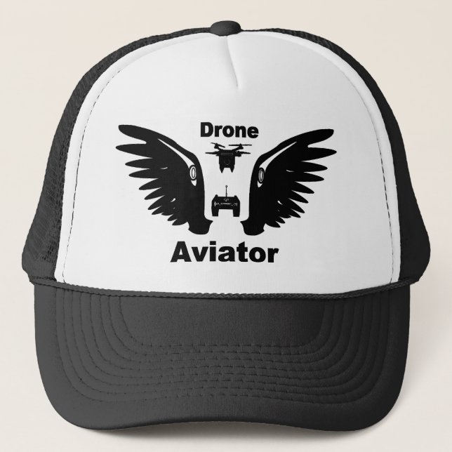 Drohnenaviator Truckerkappe (Vorderseite)