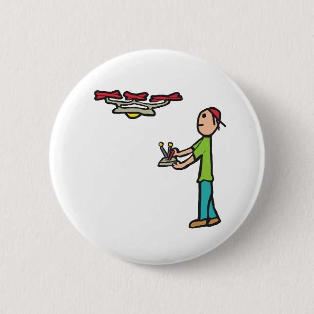 Drohnenflug Button (Vorderseite)