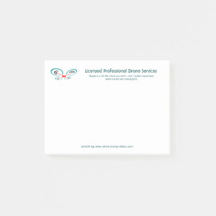 Drohneninspektion und Videodienst, Pilot Operator Post-it Klebezettel