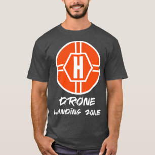 Drohnenlandezone Hubschrauber Pad T-Shirt