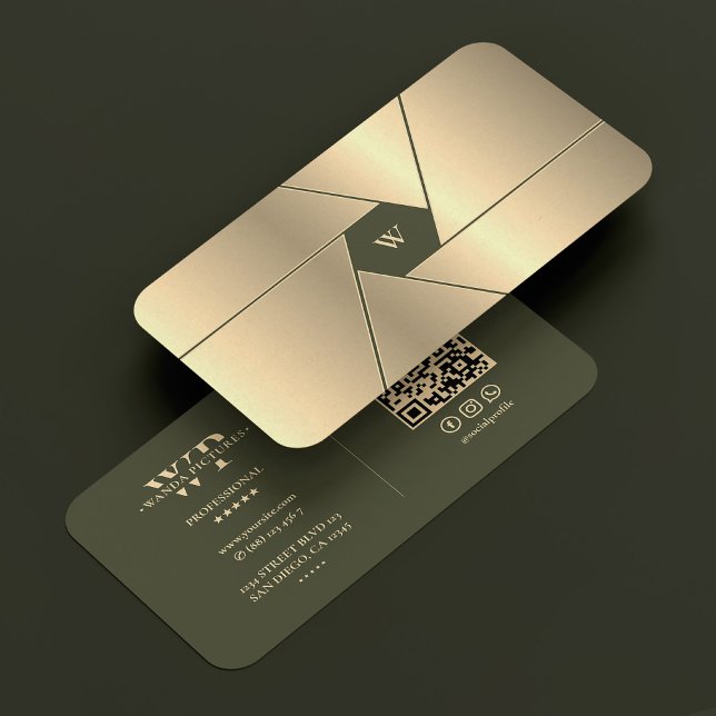 Drohnenpilot Elegane Army Green Camera Shutter Len Visitenkarte (Drone Pilot Elegant Army Green Gold Shutter Lens Business Card
)