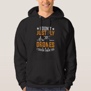 Drohnenpilot Enthusiasten Flügel Fliegen nicht nur Hoodie