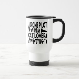 Drohnenpilot Lieben Katzen Reisebecher