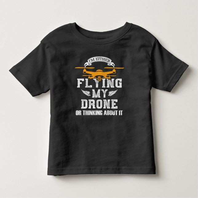 Drohnenpilot Multirotor-Quadcopter, der meine Droh Kleinkind T-shirt (Vorderseite)