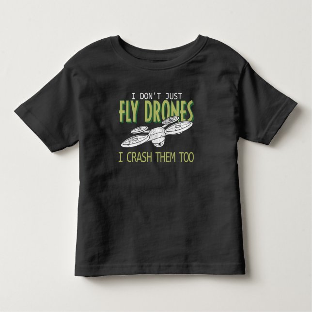 Drohnenpilot Multirotor-Quadcopter zerstört sie au Kleinkind T-shirt (Vorderseite)