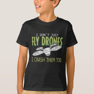 Drohnenpilot Multirotor-Quadcopter zerstört sie au T-Shirt