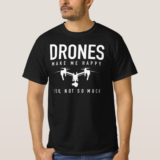Drohnenpilot - Vor dem Frag - Quadcopter T-Shirt (Vorderseite)