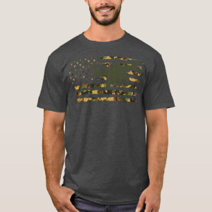 Drohnenpilotenflagge - amerikanische Camouflage T-Shirt