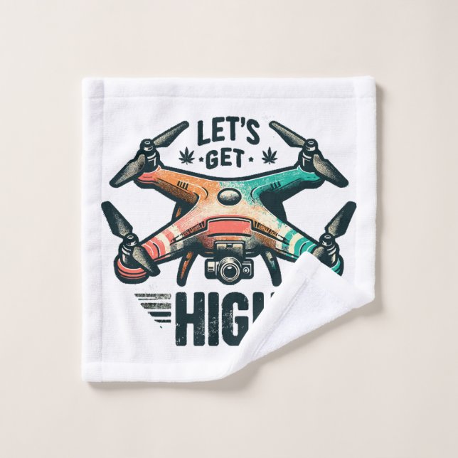 Drohnenpilotin Waschlappen (Waschlappen)