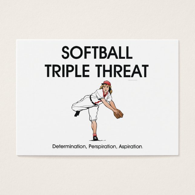 Drohung mit Softball (Vorderseite)