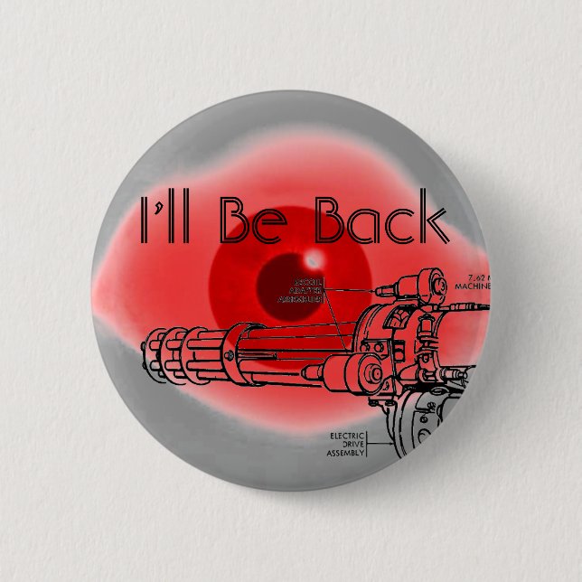 Drohungs-Knopf Button (Vorderseite)