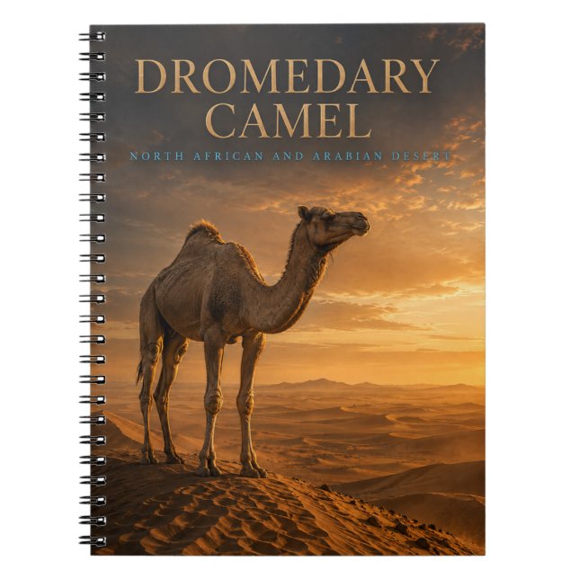 Dromedar-Kamel-Wüsten-Dünen TIERE Notizblock (Vorderseite)