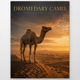 Dromedar-Kamel-Wüsten-Dünen TIERE Postkarte