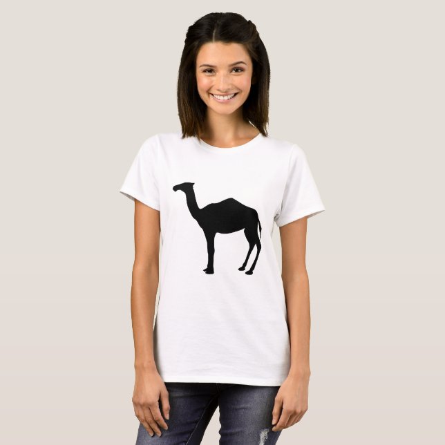 Dromedar-Silhouette T-Shirt (Vorne ganz)