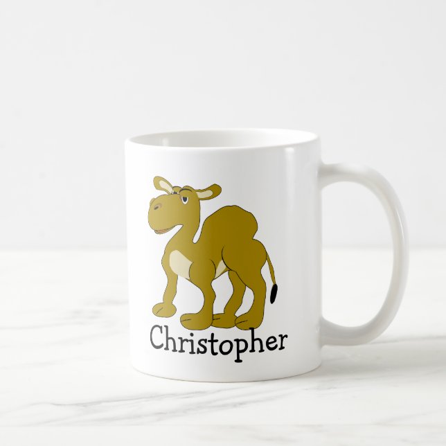 Dromedary Camel Design Personalised Kaffeetasse (Rechts)