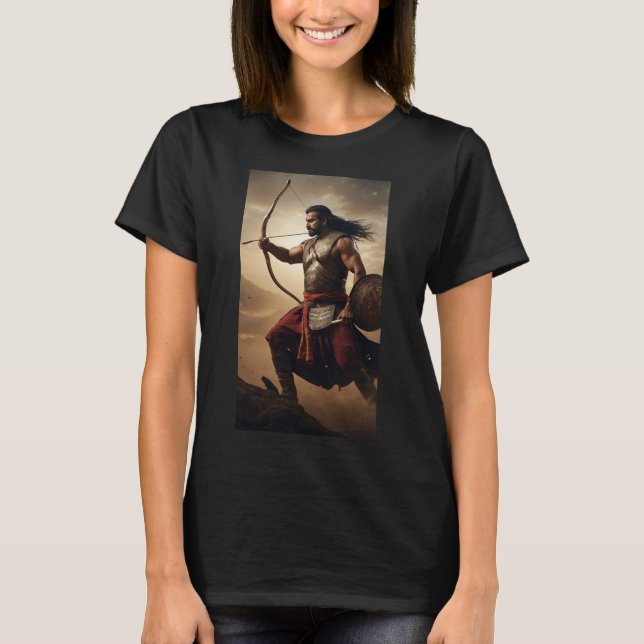 Dronacharya: Mahabharatas Guru der Krieger Mentor T-Shirt (Vorderseite)