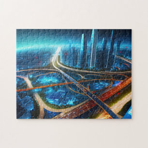 Drone City Shot 2 The Daily Jigsaw Puzzle Neulich